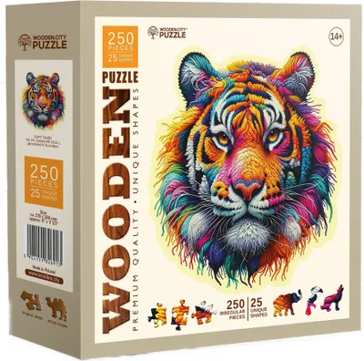 Obrázok produktu pre Drevené puzzle Gentle Tiger 250 dielikov