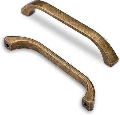 Obrázek produktu pro Závěsné úchytky do kuchyňské skříňky, 96 mm, v antickém stylu, balení po 6 kusech.