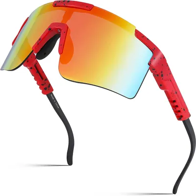 Produktbild von Polarisierte Fahrradbrille Wechselgläsern Rahmen Herren Damen Sport Radsport Sportbrille Radsportbrille Sportbrille