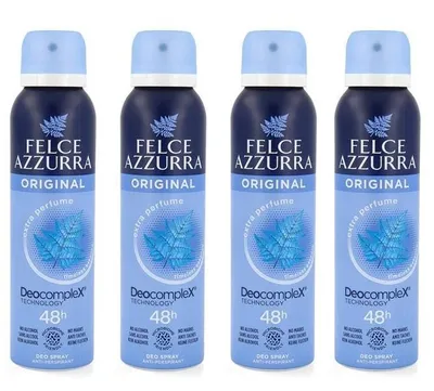 Produktbild von Felce Azzurra - Deodorant Spray Classico Formel IdraTalk, Wirksamkeit 48 Stunden, Keine Flecken - 4x 150ml