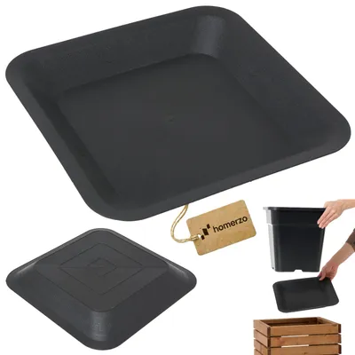 Produktbild von Untersetzer für Blumentöpfe Pflanzen quadratisch 30,5x30,5 cm passend für Töpfe Kunststoff - Pack of 1