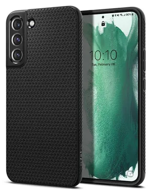 Image de Étui Spigen Liquid Air Samsung Galaxy S22+ Plus Noir mat