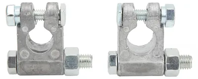 Produktbild von 2 Stück Hochleistungs-Batterieklemmen 6 V/12 V, universell für Wohnmobile, LKWs, Marinesoldaten und Automobile