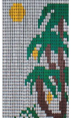 Immagine prodotto di Tenda antimosche a piastrine per esterno e interno in resina e profilo in pvc - 100x220 cm
