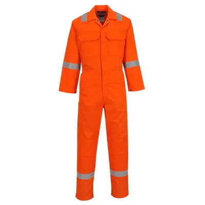 Imagen del producto de Portwest BIZ5 Bizweld Iona, mono de trabajo ignífugo, color naranja, talla grande (Tall), talla L