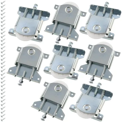 Immagine prodotto di Omgoods - Set di 2 coppie di rotelle con 8 rotelle per ante scorrevoli di mobili