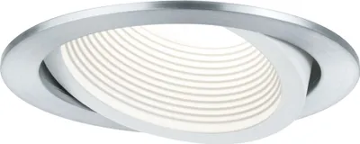 Immagine prodotto di Paulmann 998.85 Premium EBL Set Helia rotonda orientabile LED 4000K 13W 230V/1,4A 115mm alluminio verniciato argento con base in alluminio e acrilico
