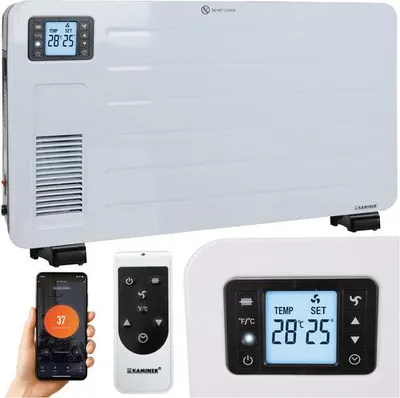 Zdjęcie produktu dla Elektryczny grzejnik konwektorowy, 2300 W, sterowanie przez Wi-Fi