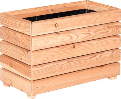 Produktbild von Pflanzkübel Holz "Modulo" aus naturbelassener Lärche 30x60x39 cm