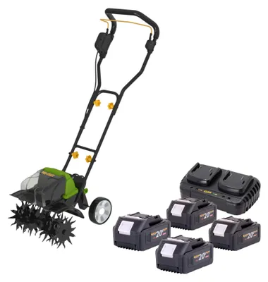 Image de Cultivateur sans fil Procraft CT20/2bb 40 V (2x 20 V) 360 mm sans balais + 4 batteries 4,0 Ah + chargeur