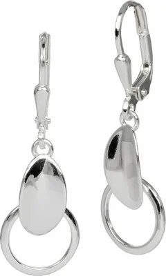 Produktbild von SilberDream Ohrhänger für Damen 925 Silber silber Blättchen Ohrringe SDO549