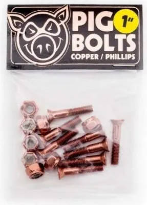 Obrázok produktu pre SK8 ŠROUBY PIG WHEELS medené Phillips - oranžové - 1