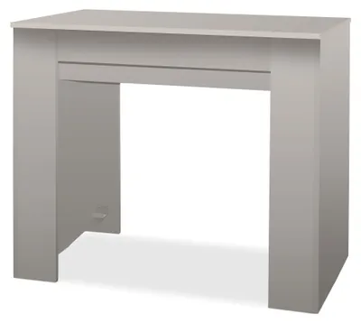 Zdjęcie produktu dla Fortino - Rozkładany stolik konsolowy 91x50/250 cm w kolorze gołębiej szarości, odpornym na zarysowania