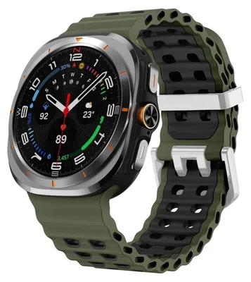 Image de Bracelet en silicone bicolore pour Samsung Galaxy Watch Ultra / Ultra 2025, motif Ocean