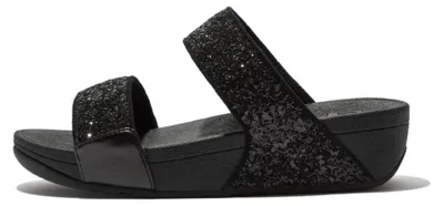 Produktbild von FitFlop Damen Lulu Glitzer Slides Sommersandalen - Leicht & Bequem mit Natürlich