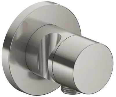 Produktbild von Keuco 3-Wege Ab-/Umstellventil IXMO DN 15, UP, runde Rosette mit Griff IXMO Pure Nickel gebürstet 59549050201