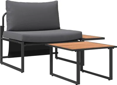 Immagine prodotto di Set Divano da Giardino 2 pcs Antracite Acciaio