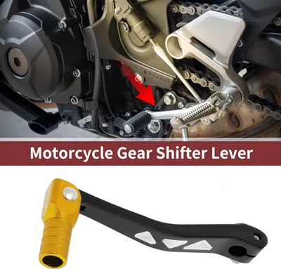 Image de Levier De Changement De Vitesse Pliable Pour Moto Pour Yamaha Ttr 50Cc En Alliage D'Aluminium Bras De Levier De Changement De Vitesse Noir Et Doré