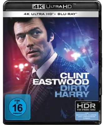 Produktbild von PLAION Dirty Harry (4K-UHD+Blu-ray), Film, Blu-ray, Deutsch, Englisch, Französisch, Spanisch, 102 min, Dirty Harry, Krimi