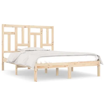 Produktbild von vidaXL Massivholzbett 135x190 cm
