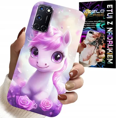 Zdjęcie produktu dla Etui Do Oppo A52 - Słodki Jednorożec, Wzory Dla Dzieci Case
