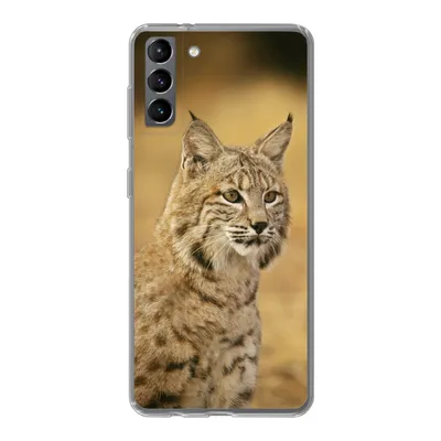 Produktbild von MuchoWow® Handyhülle Schutzhülle Hülle für Samsung Galaxy S21 Plus Luchs - Braun - Gras Silikon Softcase Handy Hülle - Handy-Tasche