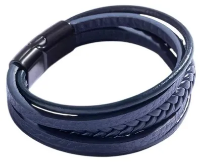Obrázok produktu pre Nadčasový kožený náramok pre mužov MCGB5037 – dĺžka: 19 cm