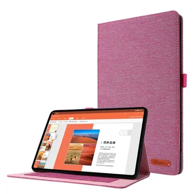 Produktbild von König Design Tablet-Hülle kompatibel mit Huawei MatePad 11 2021 Stoff Smart Cover Case Etui Rosa