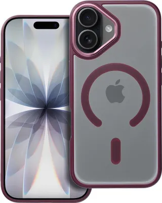 Produktbild von MATTE MAG COVER kompatibel mit MagSafe passend für IPHONE 17 rot
