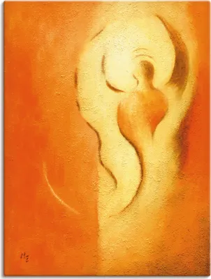 Produktbild von ARTland Leinwandbild Engel der Freude Größe: 60x80 cm