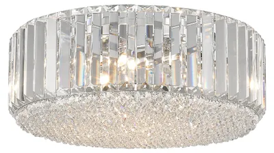Zdjęcie produktu dla Lampa sufitowa PRINCE srebrno-przezroczysty 5xG9x42W kryształ wym:17x46x46cm IP20 Zuma Line