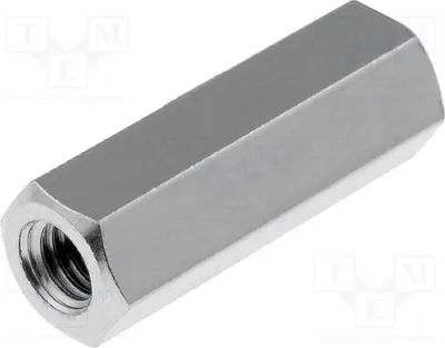 Produktbild von 10x Distanzmuffe mit Gewinde sechskant Innengew: M3 15mm Messing 113X15 Distanzele