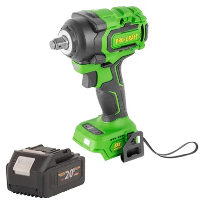 Produktbild von Procraft PWA18bb Akku Schlagschrauber 20 V 550 Nm 1/2" Brushless + 1x Akku 4,0 Ah - ohne Ladegerät