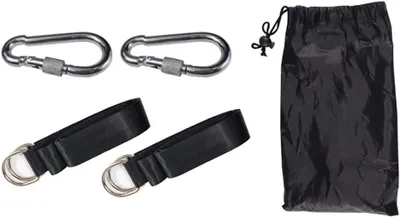 Produktbild von Baumschaukel-Aufhängeset, 1,5 m langer Gurt, 2 Karabiner, für Baumhängematten