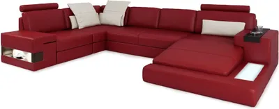 Immagine prodotto di Divano Ad Angolo A Forma Di U Con Rivestimento In Pelle Design