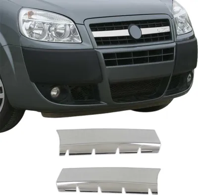Zdjęcie produktu dla Listwy osłony chłodnicy Listwy osłony chłodnicy do Fiat Doblo 2006-2010 stal nierdzewna srebrna 2szt