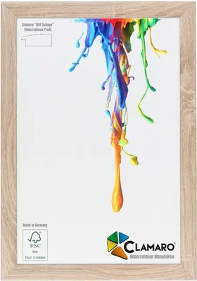 Produktbild von Bilderrahmen Eiche Sonoma CLAMARO 53G Neo Collage nach Maß modern Holz, Größe:75x35