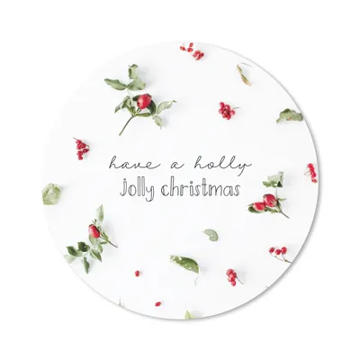 Produktbild von MuchoWow® Mauspad Mousepad Weihnachten - Beeren - Pflanzen 50x50 cm - Mousepads - Maus Mat - Pad - Mausunterlage - Vinyl