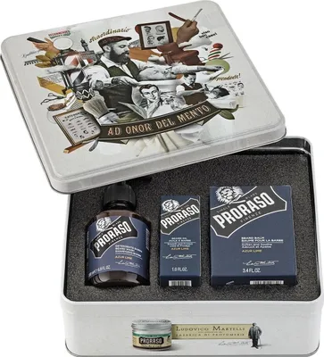 Produktbild von Proraso Geschenkset Bart Azur Limette