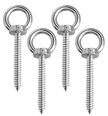 Obrázok produktu pre Sada 4 robustných očkových skrutiek M10 x 80 mm