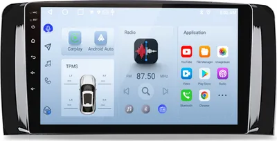 Obrázek produktu pro Autorádio 6+128GB pro W251 Mercedes třídy R 2005-2017 Navi carplay 4G LTE GPS Android Radio DAB+