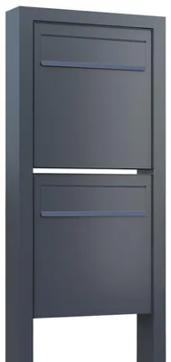 Produktbild von Zaunbriefkasten Latina Stand for Two in Schwarz