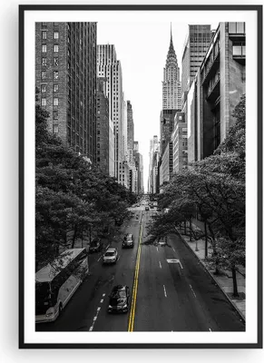 Produktbild von Gerahmtes Poster - Schwarzer Rahmen - Broadway New York - 70x100 cm - Wand Bild - Wanddeko - Wandbilder - Kunstposter - Wandposter - Bilderrahmen - Bilder - Kunstdruck - P2BPA70x100-5184