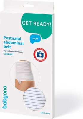 Produktbild von BABYONO | Postnatal Bauchgürtel Comfort XS - Weiß - Stützt nach der Geburt - Linderung von Schmerzen