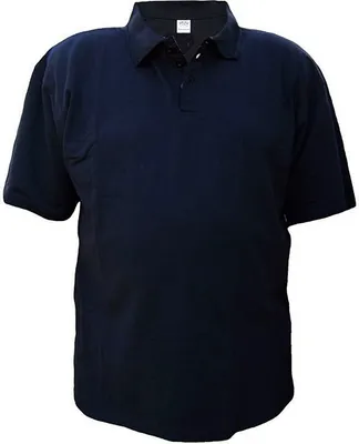 Produktbild von Übergrößen Tolles Basic Poloshirt RAMMBOCK Piqué in Schwarz mit Stickerei 8XL