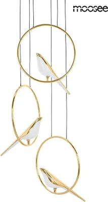 Zdjęcie produktu dla MOOSEE lampa wisząca BIRD DISC złota