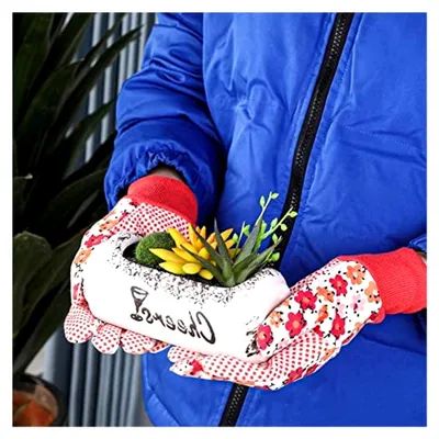 Produktbild von 3 Paar Gartenhandschuhe für Damen mit elastischen Bündchen