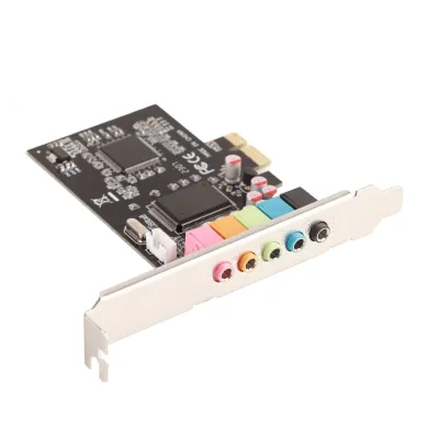 Obrázok produktu pre Zvuková karta,PCI-E zvuková karta,Stereo zvuková karta,Stolová zvuková karta,Zvuková karta s CD s ovládačmi,Počítačová PCI-E zvuková karta