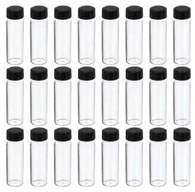 Glasflaschen 15 ml, 24 Stück, mit Schraubdeckel, transparent