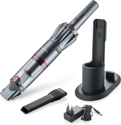 Produktbild von Genius Invictus One Handstaubsauger (8 Teile) Maximale Power im Handformat Beutelloser und kabelloser Akkustaubsauger;